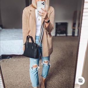 J. Crew Sophie open front sweater blazer